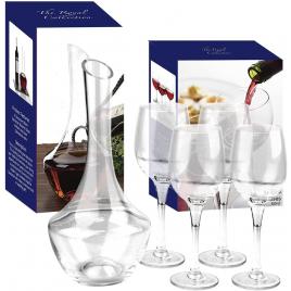 Set pentru vin, 4 pahare si decantor din sticla, The Royal Collection