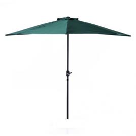Umbrela de gradina cu iluminare Led, diametru 2.7 m, verde, Kingfisher