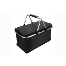 Cos picnic termoizolant, pliabil, negru, 43 X 24 X 23 cm, HS040, Vivo