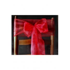 Fundita organza 25 bucati, 20 cm x 2.8 m, Red, OCHAIR