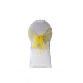 Fundita organza 25 bucati, 20 cm x 2.8 m, Yellow, OCHAIR