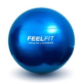 Minge pentru fitness, yoga, exercitii gimnastica, diametru 65 cm, albastru, Feel Fit