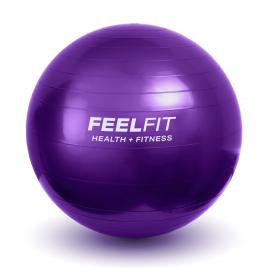 Minge pentru fitness, yoga, exercitii gimnastica, diametru 65 cm, mov, Feel Fit