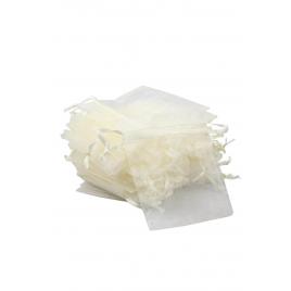 Saculeti organza, 10x15 cm, 25 bucati, Ivory , OBAGLARGE