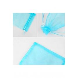 Saculeti organza, 10x15 cm, 25 bucati, Turquoise, OBAGLARGE