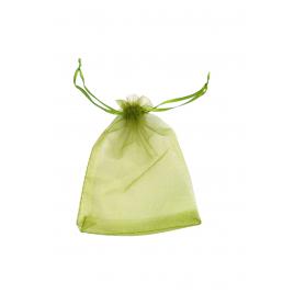 Saculeti organza, 5x7 cm, 25 bucati, Light Green , OBAGSMALL