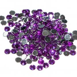 Strasuri acrilice, decoratiune, 2mm, 2 g, Dark Purple, Vivo