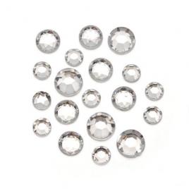 Strasuri acrilice, decoratiune, 4mm, 13 g, Clear, Vivo