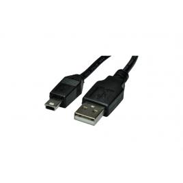Cablu USB-mini USB, negru, 1.15 m