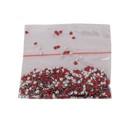 Pietre acrilice decorative, in forma de inima, 6 mm, 35 g, Red Heart, Vivo