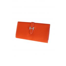 Portofel dama, piele ecologica, Orange, Vivo