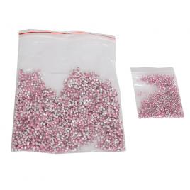 Set pietre acrilice decorative, diamant, doua marimi, 4.5 mm si 2.5 mm, 75 g, Deep Hot Pink, Vivo