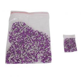 Set pietre acrilice decorative, diamant, doua marimi, 4.5 mm si 2.5 mm, 75 g, Purple, Vivo