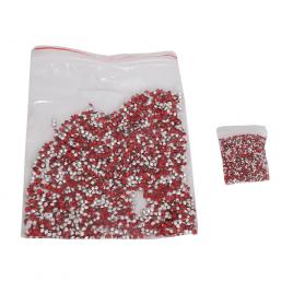 Set pietre acrilice decorative, diamant, doua marimi, 4.5 mm si 2.5 mm, 75 g, Red, Vivo