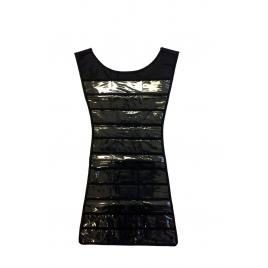 Organizator pentru bijuterii, accesorii, agatabil, forma rochita, negru