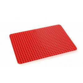 Folie de copt, suport vase, reutilizabil, silicon, rosu, WDSM40