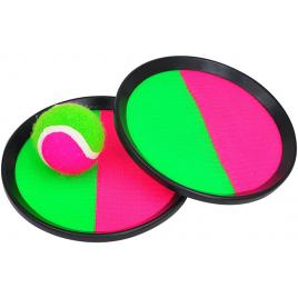 Set 2 palete cu minge, velcro, pink/verde, HS078