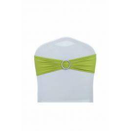 Set de 20 fundite elastice pentru scaun, catarama argintie, 14 x 34 cm, Verde