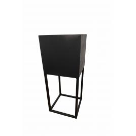 Suport flori din metal, negru, 25 x 25 x 60 cm Aldo M, 002