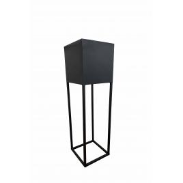 Suport flori din metal, negru, 25 x 25 x 85 cm Aldo L, 003