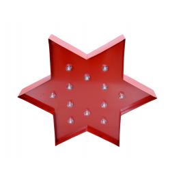 Banner decorativ cu LED RED STAR , VIVO