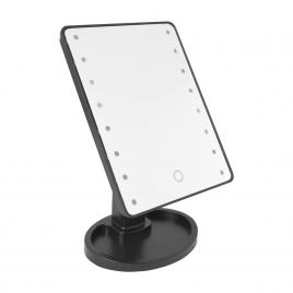 Oglinda pentru machiaj cu LED, 16 lumini, rotatie de 180º
