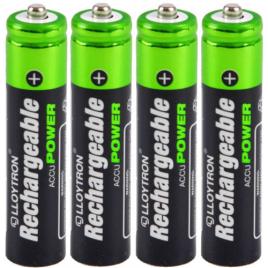 Baterii reancarcabile tip AA, 4 bucati, HR6/MN1500, capacitate 1300mAh, Lloytron