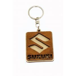 Breloc din lemn, cu logo-ul SUZUKI