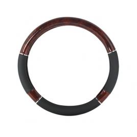 Husa volan neagra de piele eco si model mahon, MONTOYA