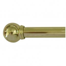 Galerie extensibila din otel, pentru perdea, 120-210 cm, grosime 25-28 mm, brass, Vivo