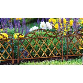 Gardulet decorativ pentru gradina, din material plastic, negru cu efect de bronz, 48 x 36 cm, fixare in sol, 4 bucati, My Garden