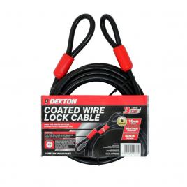 Cablu otelit antifurt pentru bicicleta 10mm x 5m Dekton, DT70305