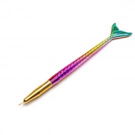 Pensula pentru pictura unghii, Global Fashion, pestisor, 00, Multicolor