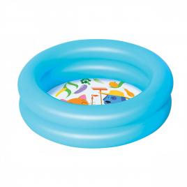 Pachet piscina gonflabila Bestway + kit de reparatii pentru baieti 61 x 15 cm albastra
