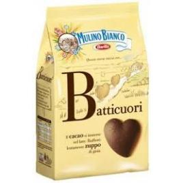 Biscuiti frollini cu cacao, lapte si ciocolata mulino bianco batticuori 350g