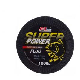 Monofilament galben fluo super power fl 1000m, 0.28mm, 10.50 kg