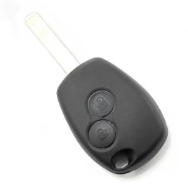 Dacia / renault - carcasa cheie cu 2 butoane si suport baterie din inox