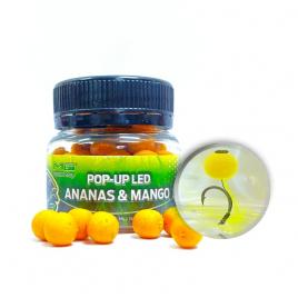 Pop-Up LED Ananas Mango 8mm (50buc)-fumigena