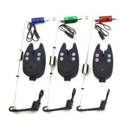 Set peokarpfishig cu  3 senzori cu 3 swingeri luminosi baterii incluse