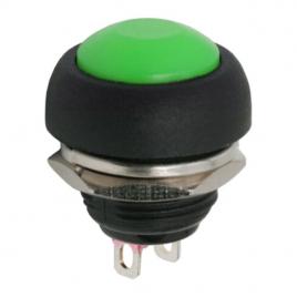 Buton 1 circuit 1a-250v off-(on), verde