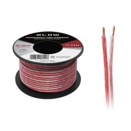 Cablu audio profesional pentru difuzoare auto, lungime 10m, 2x1.00mm, negru + rosu