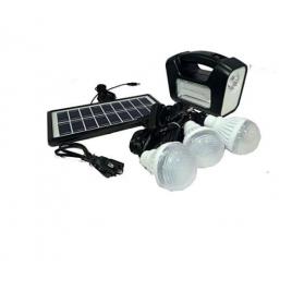 Kit camping cu panou solar fotovoltaic cu 3 becuri led