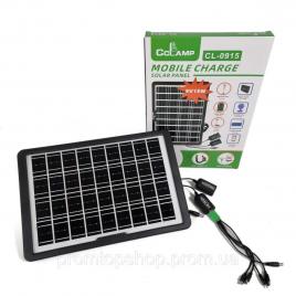 Panou solar portabil, 15w; cablu usb cu 5 atasamente