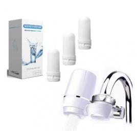 Robinet cu filtru pentru purificarea apei + set 3 filtre rezerva