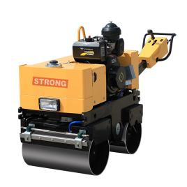 Vibrocompactor reversibil hidraulic STRONG cu tambur virator cu actionare MECANICA Honda GX390 13CP latime 635mm 800kg