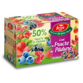 Ceai cu fructe de padure 50% ceai la plic