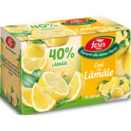 Ceai cu lamaie 40% ceai la plic
