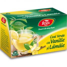 Ceai verde cu vanilie si lamaie ceai la plic
