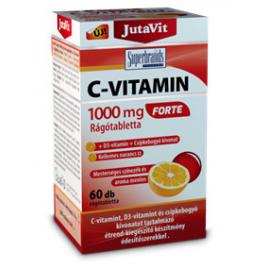 Jutavit vitamina c 1000mg cu zinc acerola măceșe 60 comprimate masticabile