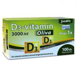 Jutavit vitamina d3 3000 u.i. cu ulei de măsline 100 capsule